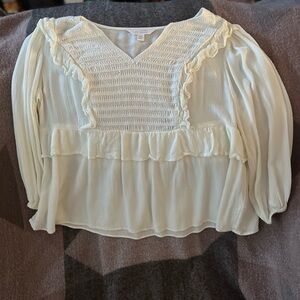LC Lauren Conrad Women's Ruffle Blouse